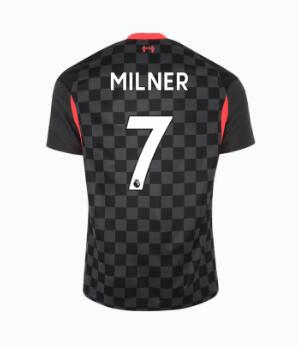 James Milner 7 Liverpool 20-21 Third Soccer Jersey Shirt